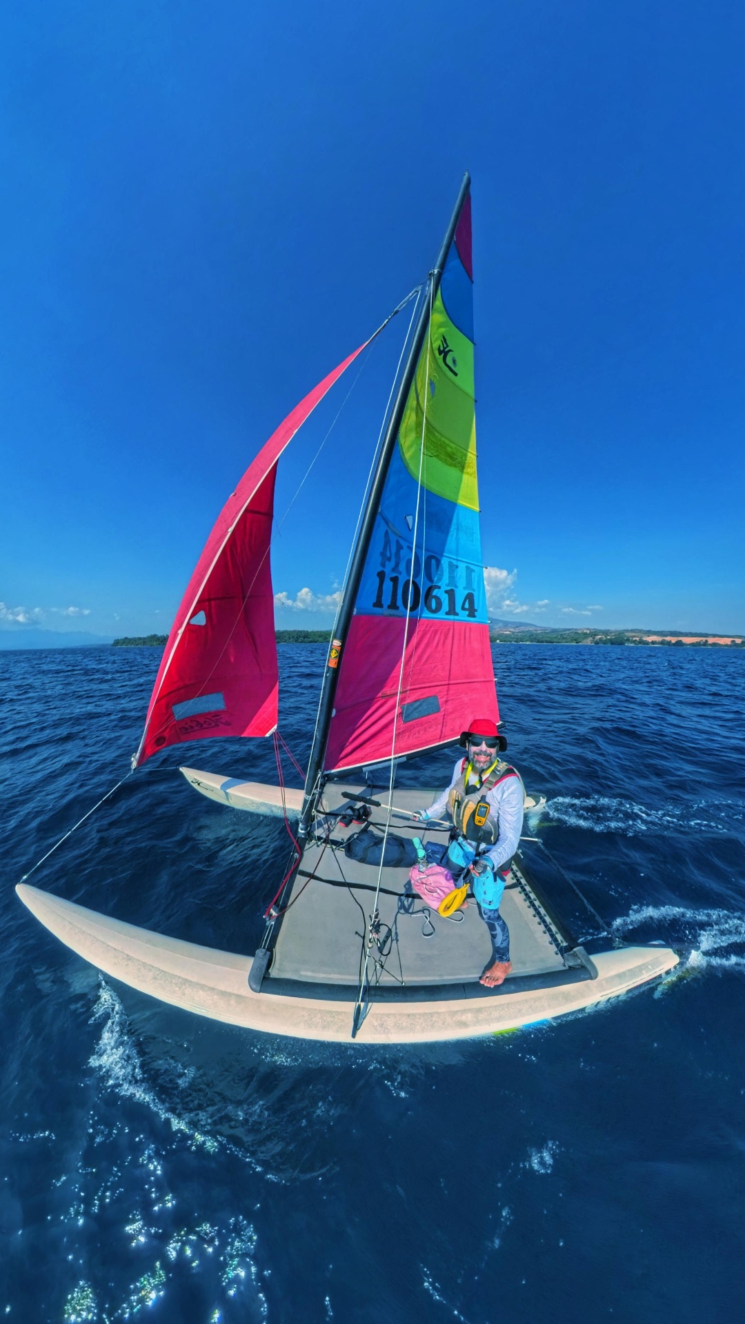 Open water sailing trial off the coast of Subic.